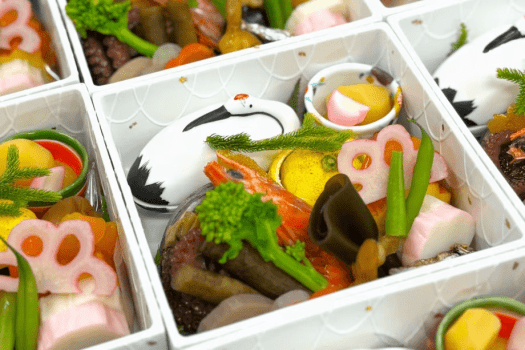 お正月朝食のイメージ ※日にちよって器や料理内容、盛り付けが変わります お正月朝食のイメージ ※日にちよって器や料理内容、盛り付けが変わります