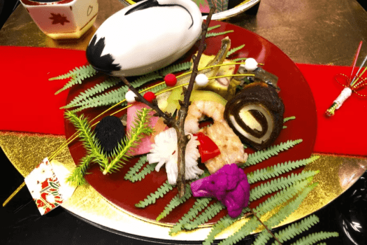正月の前菜のイメージ ※日にちよって器、料理内容、盛り付け方が変わります。 正月の前菜のイメージ ※日にちよって器、料理内容、盛り付け方が変わります。