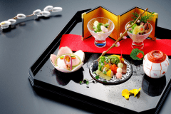 春の月替わり会席　前菜(例