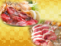 鍋チョイスプラン【但馬牛のすき焼き鍋　または、新温泉町産「合鴨」の鴨鍋】