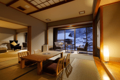 【禁煙】ラグジュアリーツイン＜和洋78平米＞ツインベッドルーム＋和室10畳