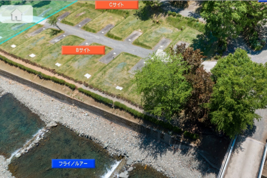 テントサイト_B type(広々100㎡リバーサイド)