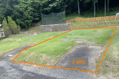 テントサイト_J type(110㎡の広々サイト、2家族もOK)