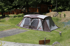 ２ルームテント設営時風景