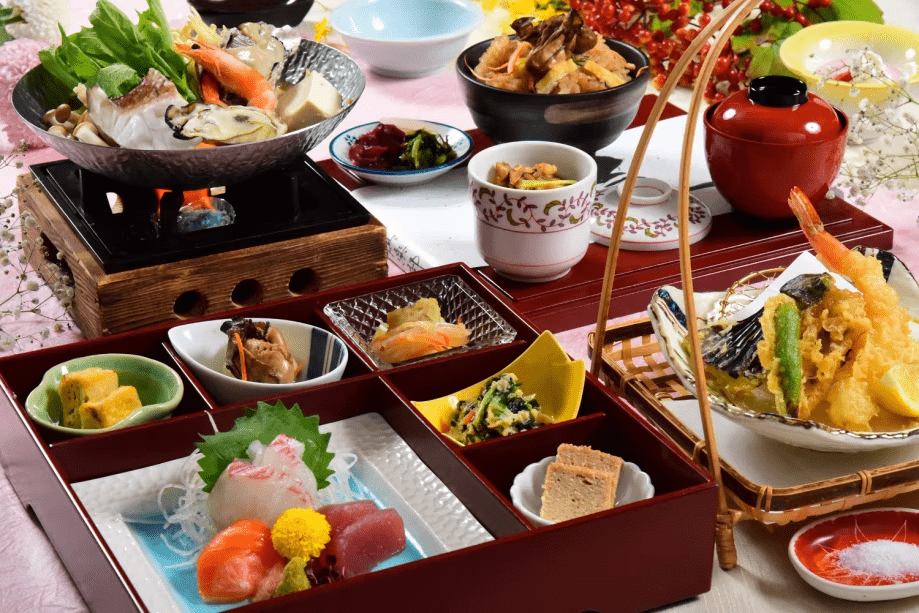 *【ランチ/「ゆうなぎ」相生名産牡蠣の海鮮鍋】人気の宝箱にお鍋をセット