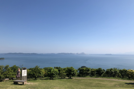椿園から臨む瀬戸内海