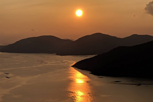 夕日100選・赤穂御崎に沈む夕日