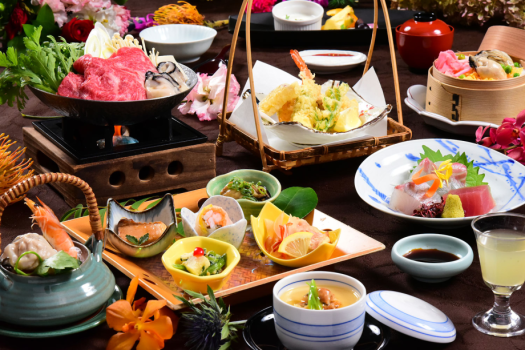 播磨の旬の味覚を気軽に楽しむ会席プラン。万葉岬冬の味覚『相生産牡蠣』と旬の味覚をお楽しみください。