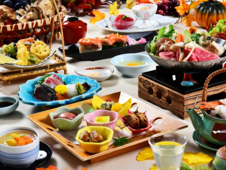 *【四季会席】松茸と名残り鱧の土瓶蒸しや、松茸と国産牛のすき焼きなど秋の味覚を気軽のに楽しめます