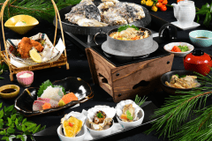瀬戸内・相生産の濃厚な味わいの牡蠣を心ゆくまで堪能いただける、牡蠣好きにはたまらない「牡蠣食べ放題コース」。