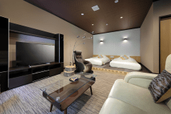 【離れ洋室】お部屋にはマッサージチェアも付いております。