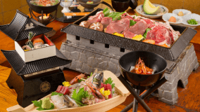 ≪新鮮野菜×肉≫楽天ジビエ宿全国１位受賞の「大名焼」をお手軽に【お手軽★大名焼プラン】