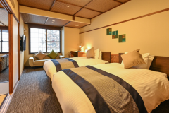 【本館/和スイート】ツイン＋12畳＋広縁/限定3室◆バス付