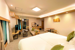 03号室【半露天風呂付】渓流ビュー角部屋スイート◆53平米/階段有