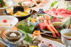 1晚2餐，越前當地會席套餐，有日式房間