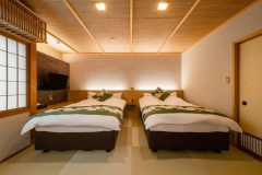 庭園付き離れ松風庵和洋室「若草」客室イメージ
お部屋それぞれが独立しており、プライベートな空間としてご利用可。 庭園付き離れ松風庵和洋室「若草」客室イメージ
お部屋それぞれが独立しており、プライベートな空間としてご利用可。