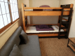 Two people can use the twin bed and sofa as they are.