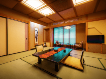 ■【和洋室 ｰ和室10畳+ツインｰ】■ご家族の過ごし方に合わせて快適にお寛ぎいただけます。