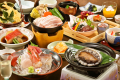 あわび付きのご夕食一例（イメージ）