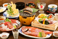 あわびと小金目鯛付きのご夕食一例（イメージ）