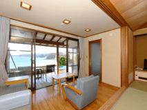 露天風呂付客室一例