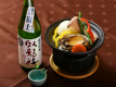 酒蒸し鮑の臥龍梅焼