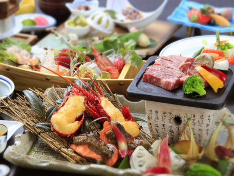 【日帰り昼食付】1組2名様！お部屋食で豪華特選和会席を…最大６時間滞在！展望露天風呂1時間貸切付！【現金決済のみ】