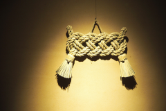 お客様をお迎えするしめ縄 お客様をお迎えするしめ縄