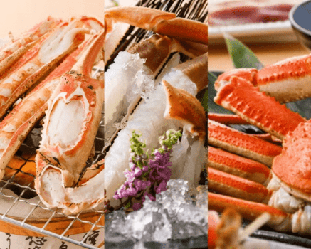 活蟹を≪焼き・刺し・茹で≫からチョイス！