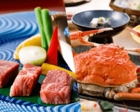 【活蟹&times;黒毛和牛】豪華Wメインプラン！