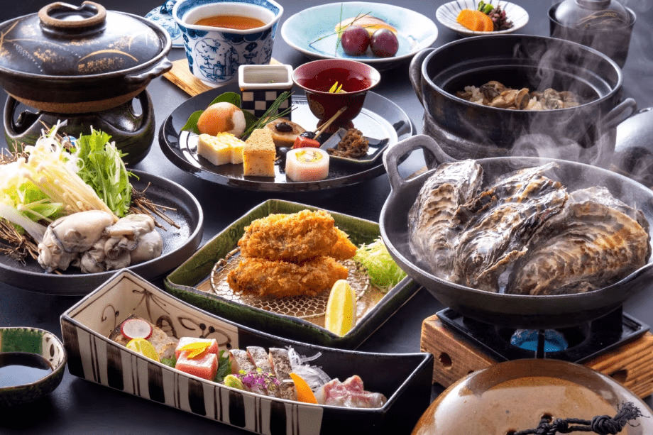 冬の味覚 厳選牡蠣で味わう『牡蠣鍋』や『蒸し牡蠣』を堪能する牡蠣会席