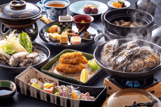 冬の味覚 厳選牡蠣で味わう『牡蠣鍋』や『蒸し牡蠣』を堪能する牡蠣会席
