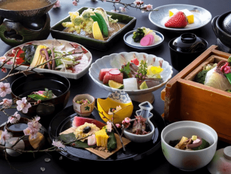 桜鯛と春野菜の『旬彩せいろ蒸し』春和み会席 （※料理写真はイメージです）