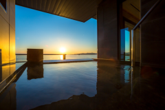 <絶景海側/夕凪フロア>【青藍】 和洋室53㎡/絶景露天風呂付 <絶景海側/夕凪フロア>【青藍】 和洋室53㎡/絶景露天風呂付