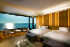 <絶景海側/天空フロア>【藍】 和洋室68㎡/絶景露天風呂付 <絶景海側/天空フロア>【藍】 和洋室68㎡/絶景露天風呂付