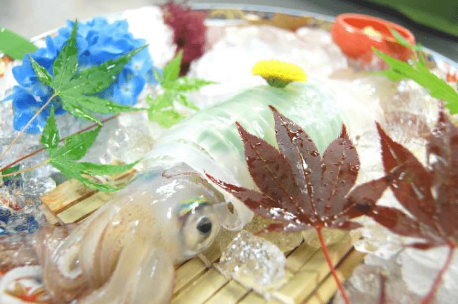 ピチピチ！白いかの姿造り！