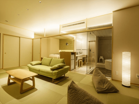 最上階-スイートルーム【律-ritsu】テラス 食事室 温泉ジャグジー付★2023年春完成オープン