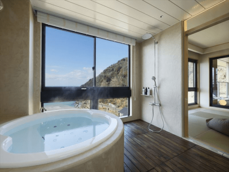 最上階-スイートルーム【律-ritsu】テラス 食事室 温泉ジャグジー付★2023年春完成オープン