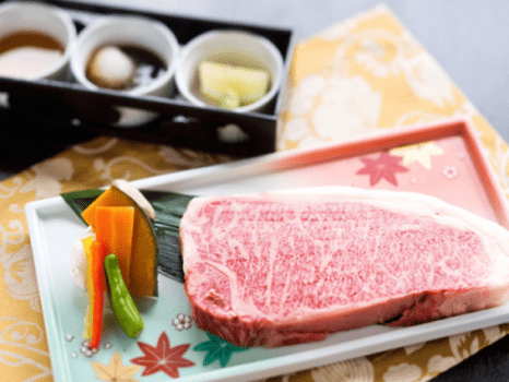 美しく散った見事な霜降り。独特の濃い甘みを存分に。