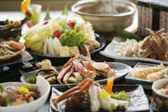 地元ブランド”津居山蟹”フルコース