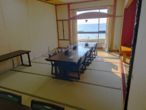 海の見える個室食