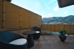 テラス付きの客室