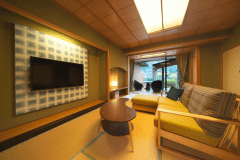 ジェットバス付き露天風呂付き客室&ベッドルーム