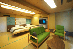 ダブルベッドの特別室