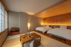 特別室【御仮屋】テラスと半露天風呂付客室　釜淵　40㎡【別館　禁煙】