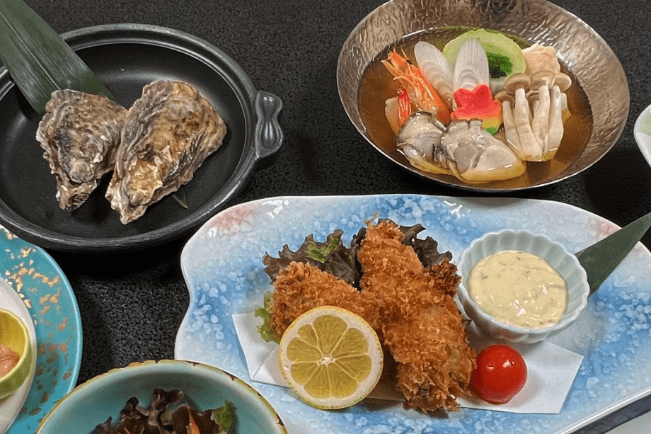 【太良の牡蠣】冬季限定！泊まって味わう「牡蠣づくし」＆朝日感じる「露天風呂」満喫プラン