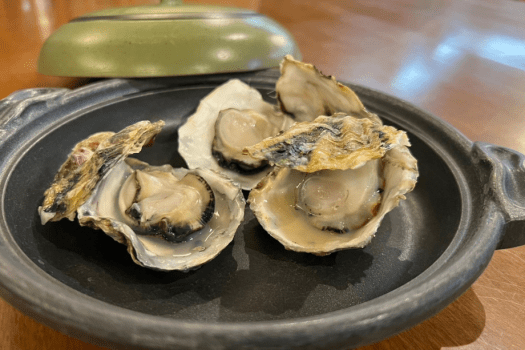 牡蠣陶板焼き