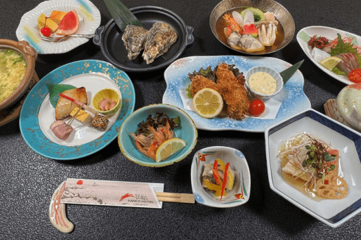 【太良の牡蠣】冬季限定！泊まって味わう「牡蠣づくし」＆朝日感じる「露天風呂」満喫プラン