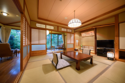 新館弘法亭の和洋室のお部屋です。