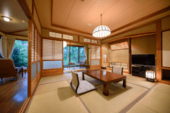 新館弘法亭の和洋室のお部屋です。